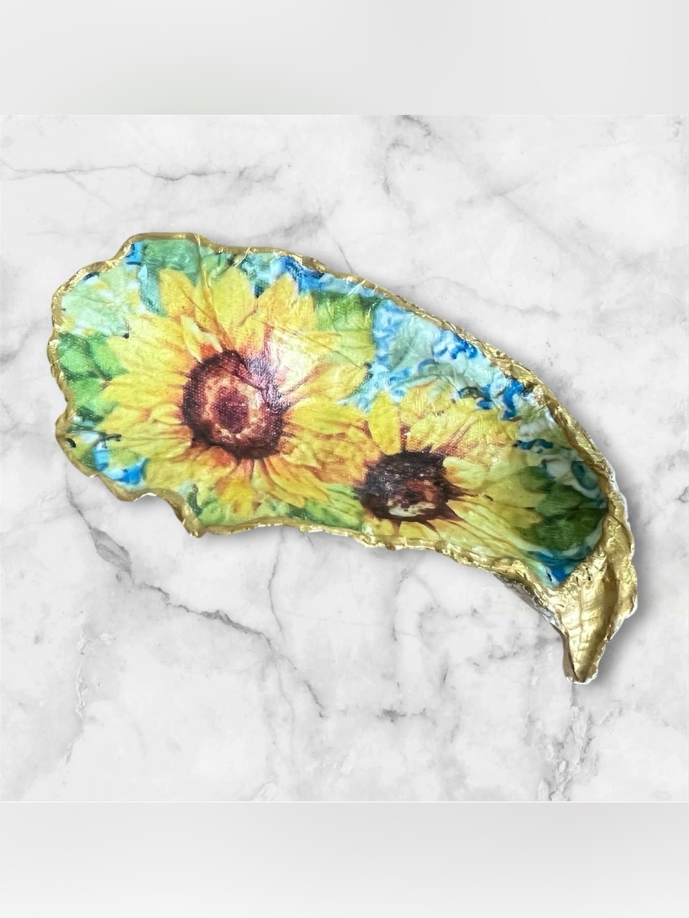 Sunflower Oyster Shell Dish